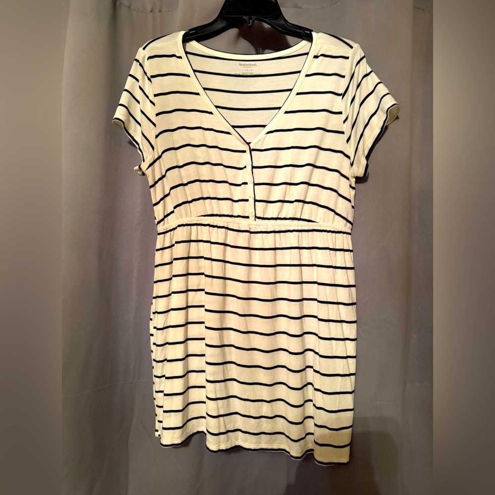 Motherhood striped maternity top